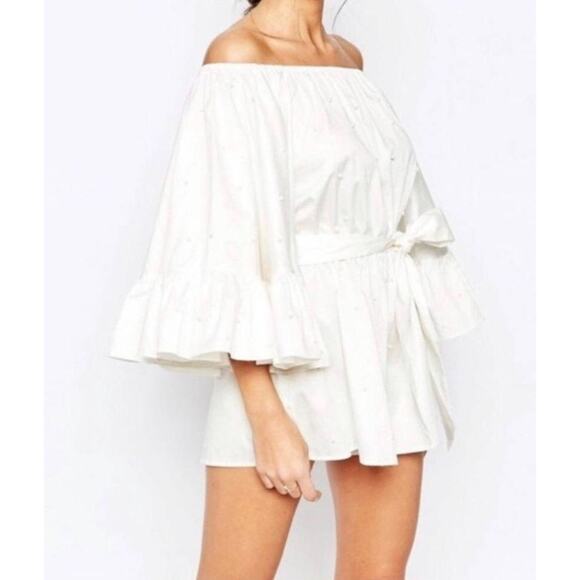 C/Meo Collective White Pearl Dress - Picture 1 of 5